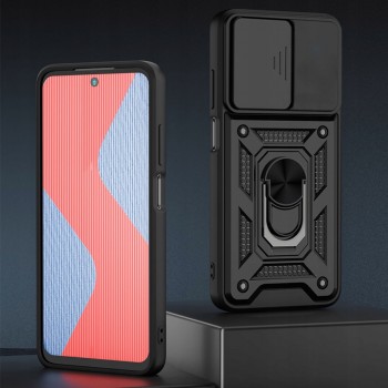 5in1 smūgiams atsparus dėklas su žiedu ir kameros apsauga (Xiaomi Redmi Note 10/Note 10S/Poco M5S)